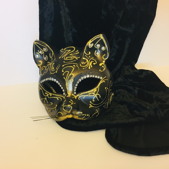 Glitter Cat Mask - Picture 2 of 4